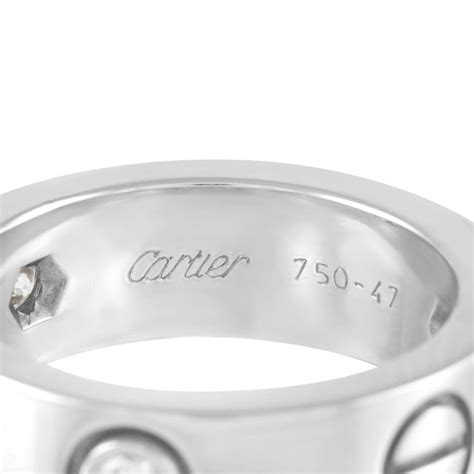 diamond love ring cartier|cartier 750 ring 52833a price.